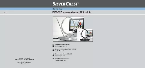 Mode d'emploi SILVERCREST SZA 28 A1 DVB-T INDOOR AERIAL