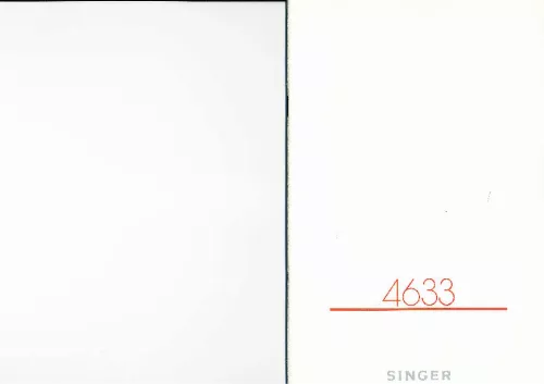 Mode d'emploi SINGER 4633