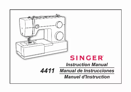 Mode d'emploi SINGER HEAVY DUTY 4411