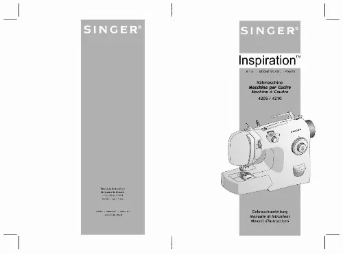 Mode d'emploi SINGER INSPIRATION 4210