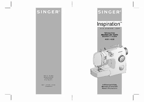 Mode d'emploi SINGER INSPIRATION 4220