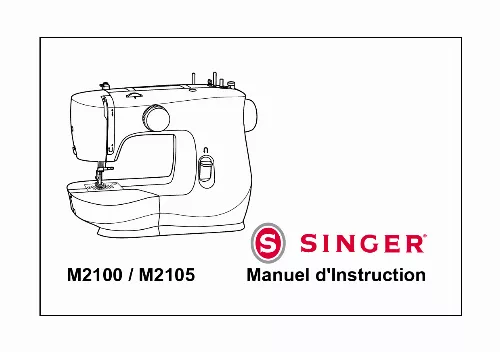 Mode d'emploi SINGER M 2105 A