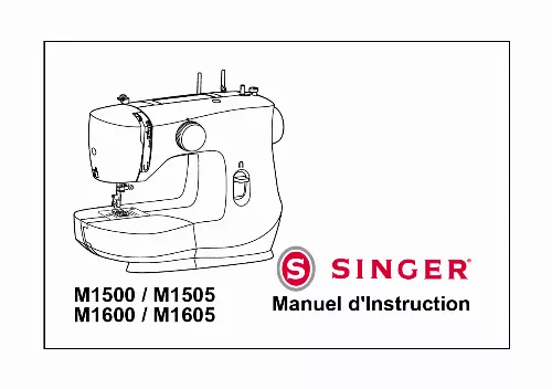 Mode d'emploi SINGER M1605