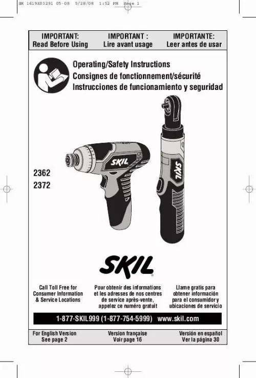 Mode d'emploi SKIL 2362