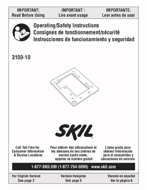 Mode d'emploi SKIL 3100-10