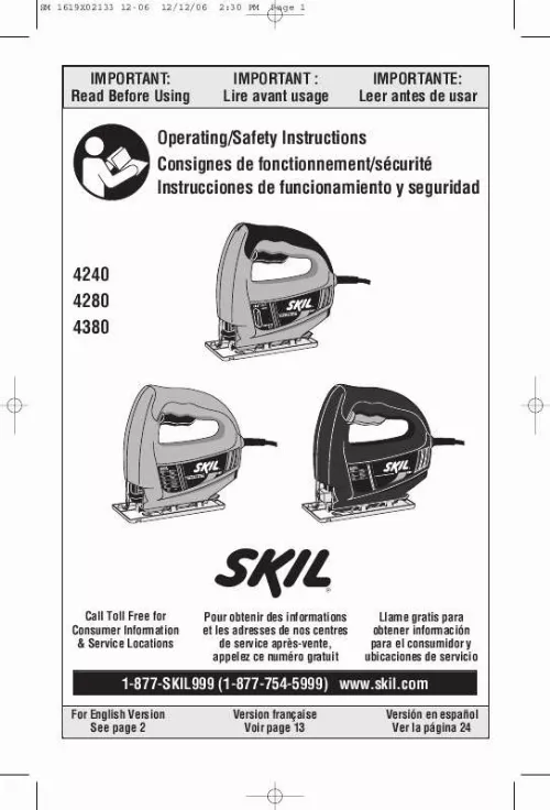 Mode d'emploi SKIL 4240