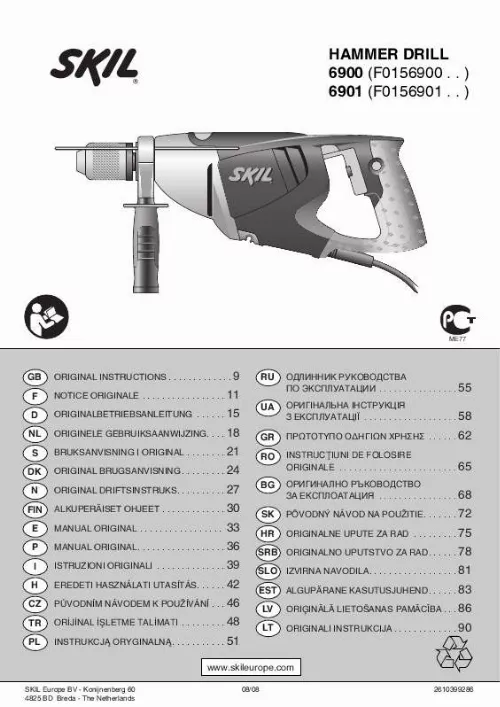 Mode d'emploi SKIL 6900