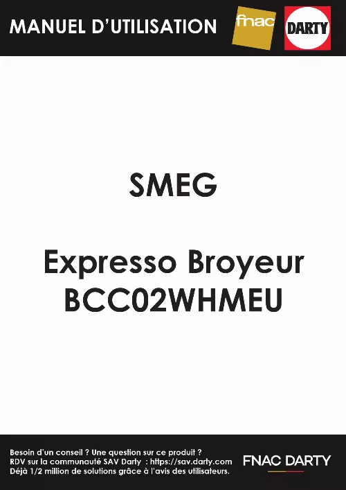 Mode d'emploi SMEG BCC02