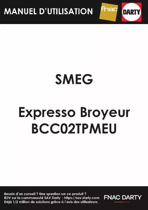 Mode d'emploi SMEG BCC02TPMEU