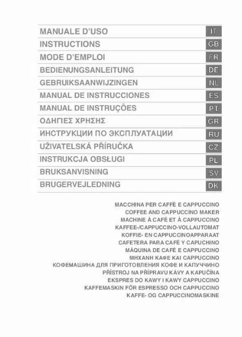 Mode d'emploi SMEG CM845P