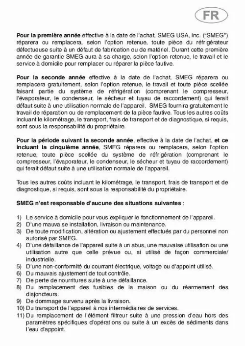 Mode d'emploi SMEG FAB28ULIL1