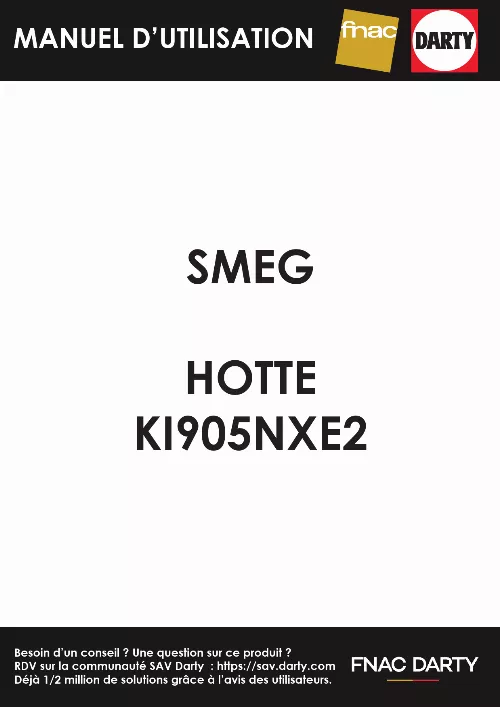 Mode d'emploi SMEG KI905NXE2