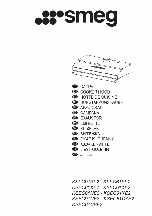 Mode d'emploi SMEG KSEC91BE2