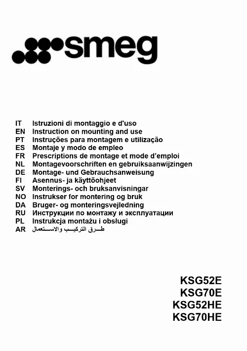 Mode d'emploi SMEG KSG52E