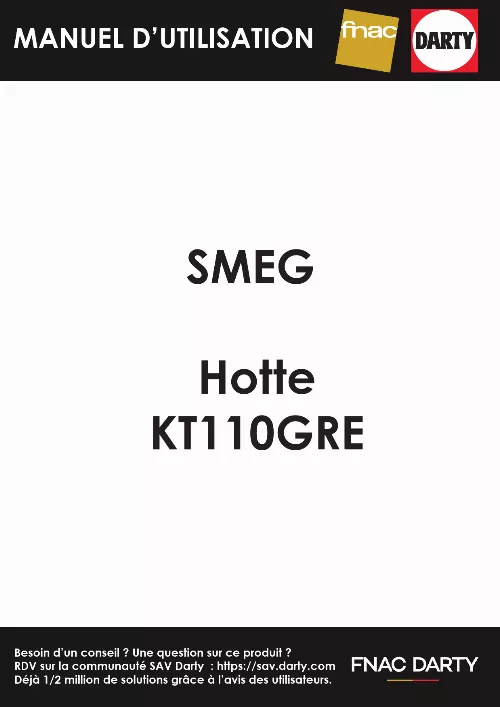 Mode d'emploi SMEG KT110GRE