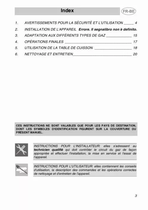 Mode d'emploi SMEG PS9R-3