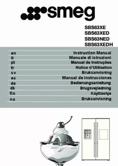 Mode d'emploi SMEG SBS963N