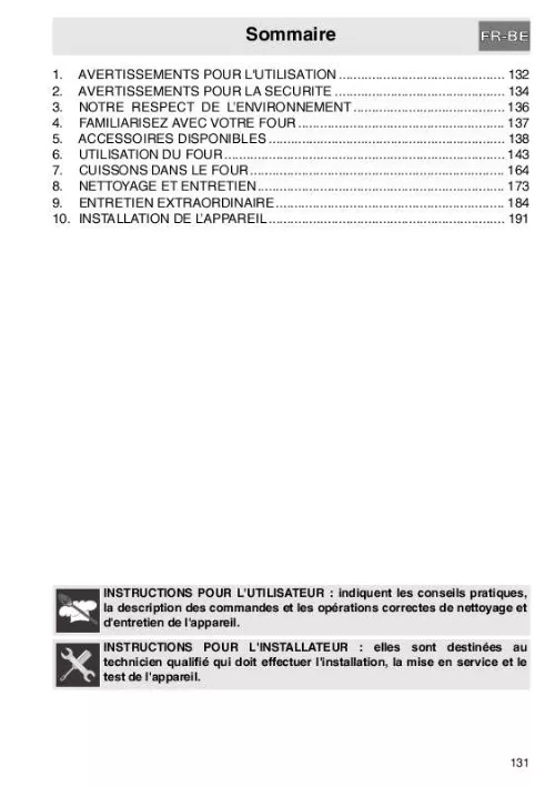 Mode d'emploi SMEG SCP112SG8