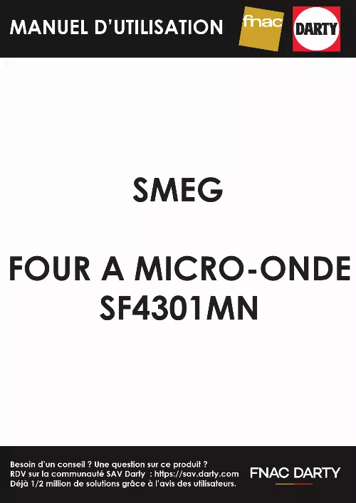 Mode d'emploi SMEG SF4301MN