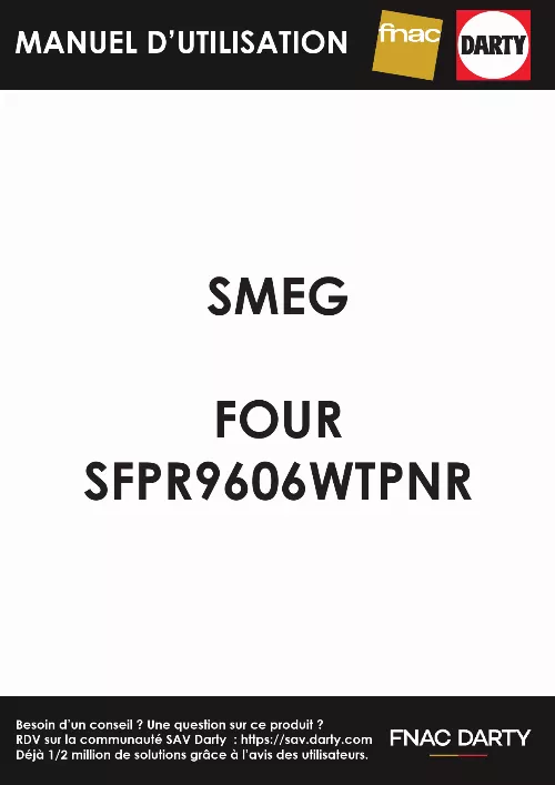 Mode d'emploi SMEG SFPR9604TNR