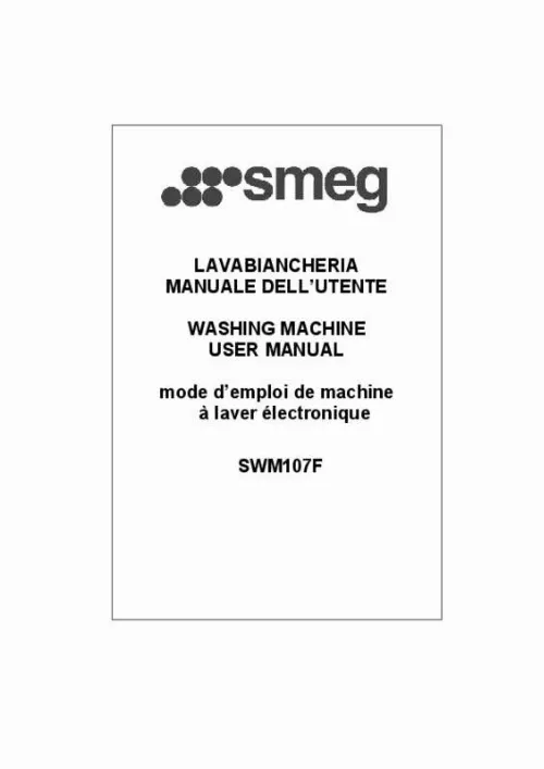Mode d'emploi SMEG SWM107F
