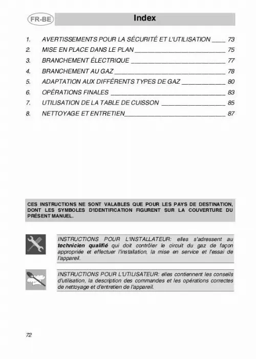 Mode d'emploi SMEG WE706EBS