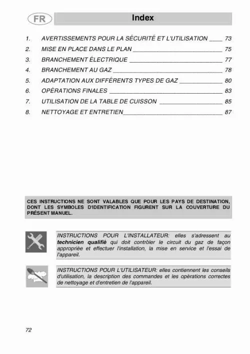 Mode d'emploi SMEG WE706S3