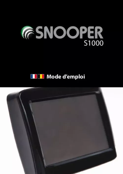 Mode d'emploi SNOOPER CC1000