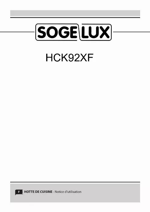 Mode d'emploi SOGELUX HCSW92XF