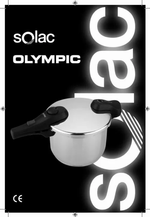 Mode d'emploi SOLAC OLYMPIC