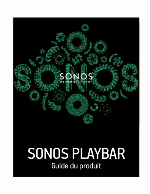 Mode d'emploi SONOS PLAYBAR