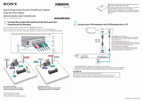 Mode d'emploi SONY BDV-E2100