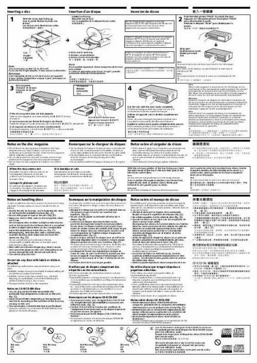 Mode d'emploi SONY CDX-T69