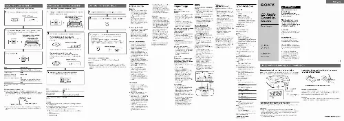 Mode d'emploi SONY CFD-S26