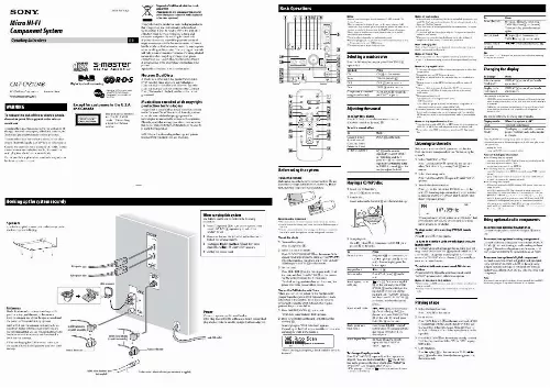 Mode d'emploi SONY CMT-CPZ1DAB