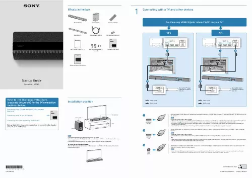 Mode d'emploi SONY HT-ZF9