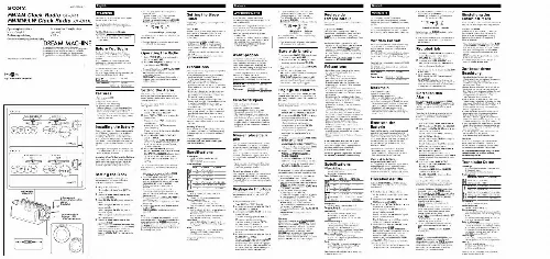 Mode d'emploi SONY ICF-C411L