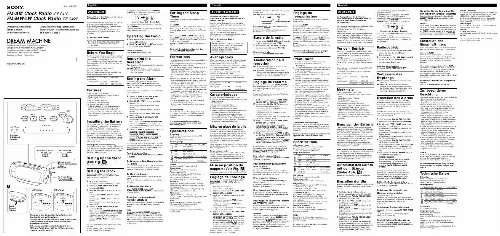 Mode d'emploi SONY ICF-C490