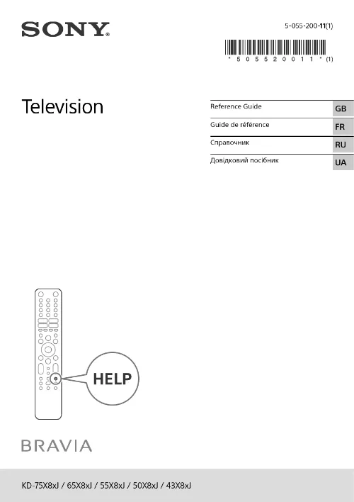 Mode d'emploi SONY KD-43X81J