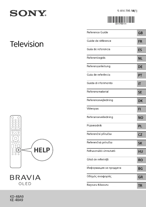 Mode d'emploi SONY KD48A9