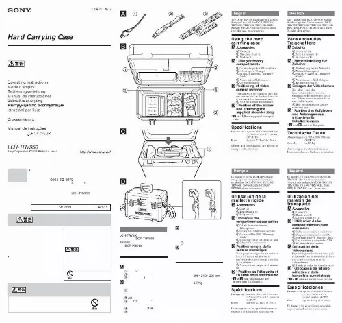 Mode d'emploi SONY LCH-TRV950