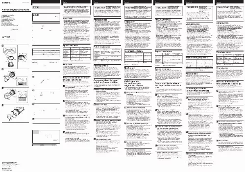 Mode d'emploi SONY LSF-H58A