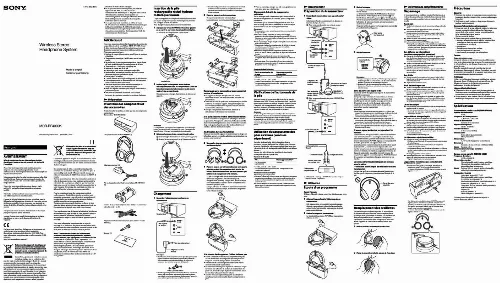 Mode d'emploi SONY MDR-RF4000K.EU8