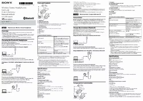 Mode d'emploi SONY NWZ-S765BT