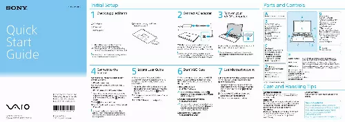 Mode d'emploi SONY VAIO SVS13A290X