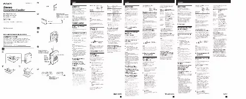 Mode d'emploi SONY TCS-30D