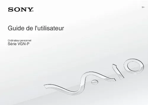 Mode d'emploi SONY VAIO VGN-P39VL