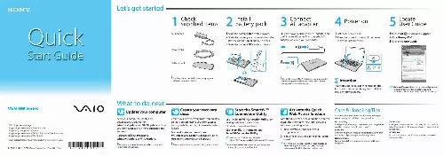 Mode d'emploi SONY VAIO VGN-NW360F/P