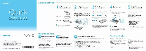 Mode d'emploi SONY VAIO VPC-EB36GM/BJ