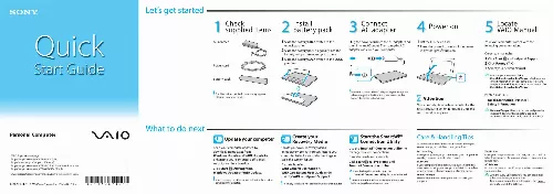 Mode d'emploi SONY VAIO VPC-EE44FM/T